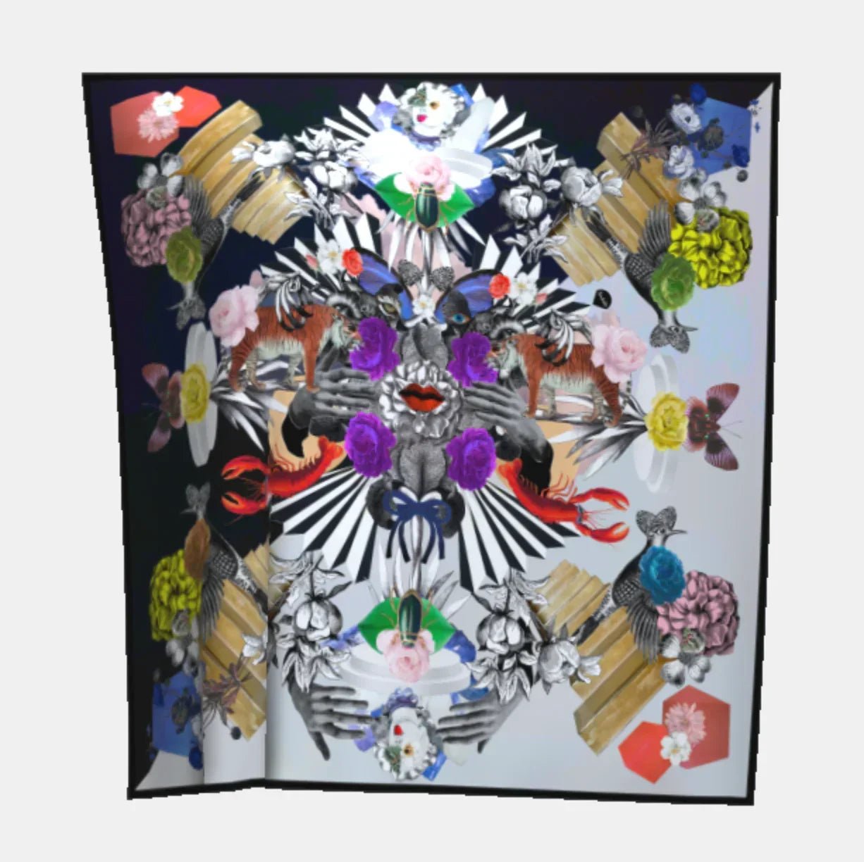 Grand Foulard. Aus 100 % Wolle. Damentuch. Herrentuch. Unisex Foulard. Schweizer Design aus Luzern. Hergestellt in Italien.