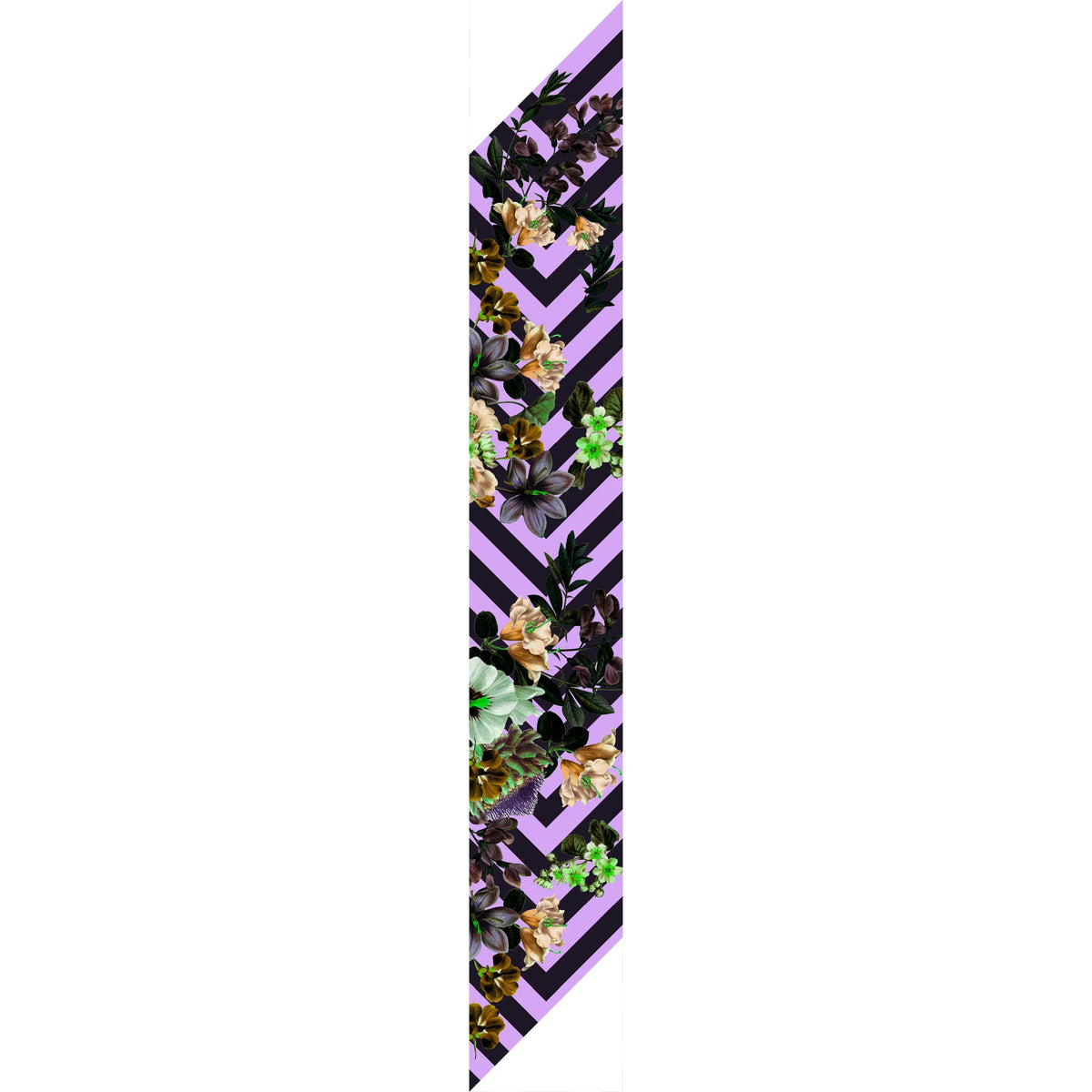 Foulala BLOOM lavendel Seide Foulard Seidentuch Schal Lila