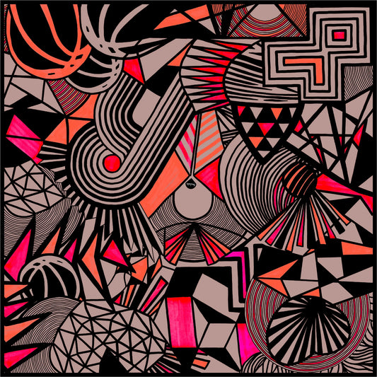 CINDY MC Foulard persimmon rot schwarz