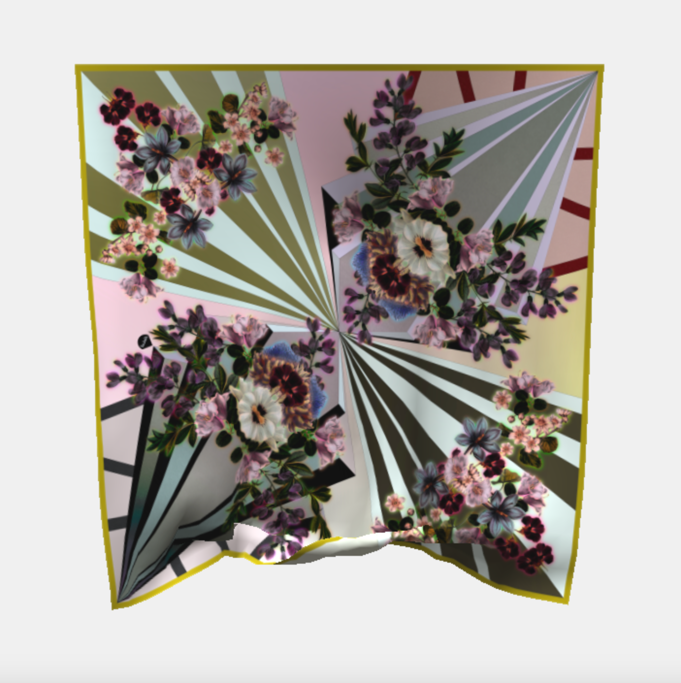 FLOWERGALAXIS / Grand Foulard