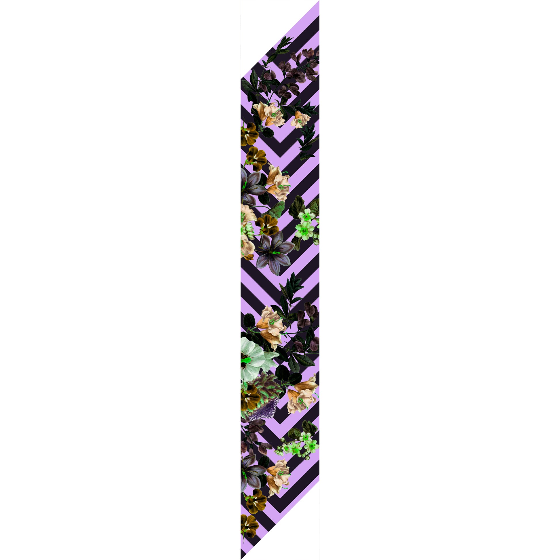Foulala BLOOM lavendel Seide Foulard Seidentuch Schal Lila
