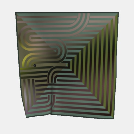PISTE / Grand Foulard aus Wolle Cypress Grün Damen Warm Schweiz Design