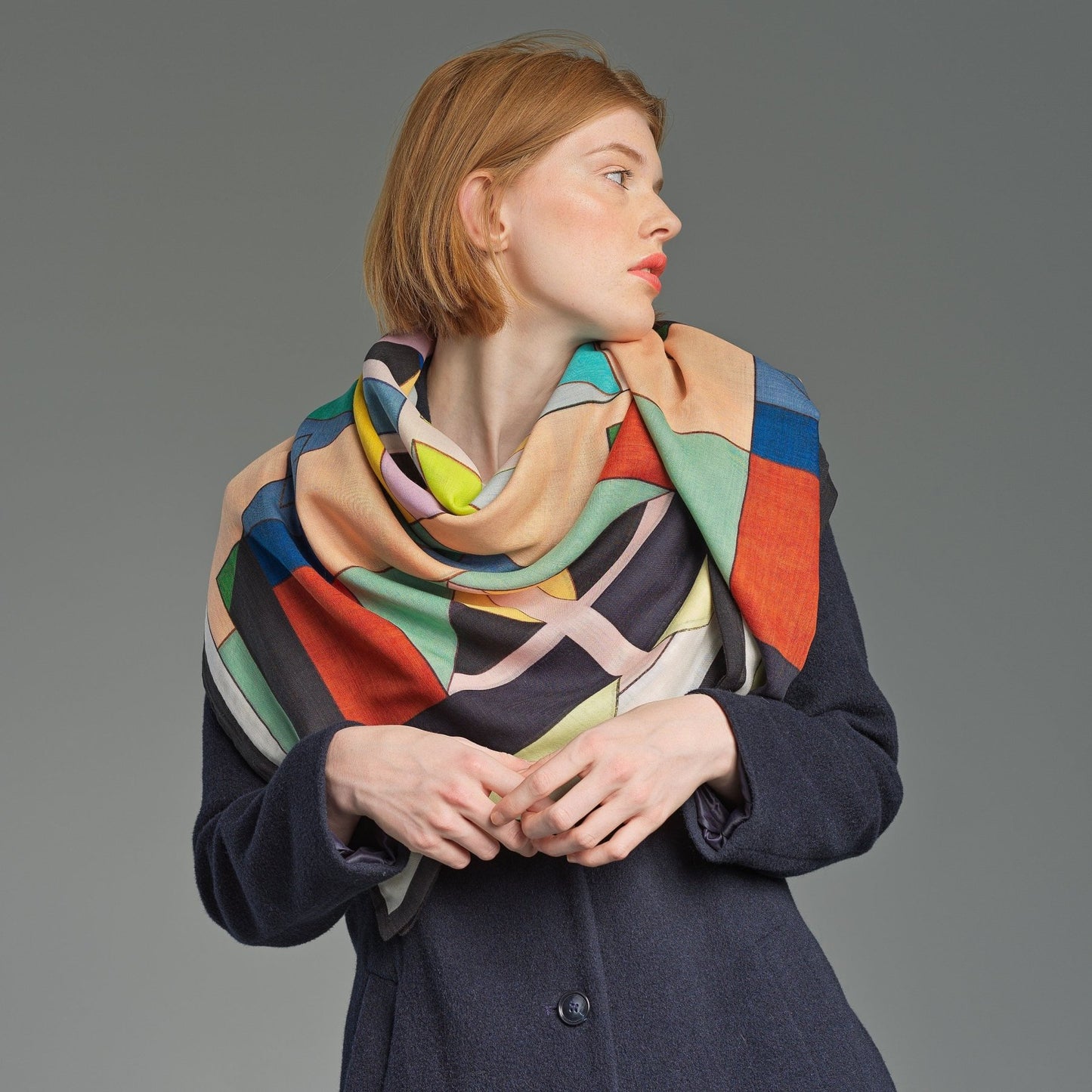 MERCI / Grand Foulard Wool Double - Foulalà